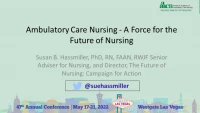 Ambulatory Care Nursing - A Force for the Future of Nursing icon