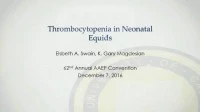 Thrombocytopenia in Neonatal Equids icon