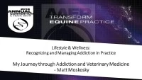 My Journey through Addiction and Veterinary Medicine icon