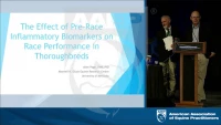 The Effect of Pre-Race Inflammatory Biomarkers on Race Performance in Thoroughbreds icon