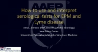 How to Use and Interpret Serological Tests for EPM and Lyme Disease icon