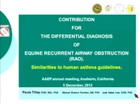 Contribution for the Differential Diagnosis of Equine Recurrent Airway Obstruction: Similarities to Human Asthma Guidelines icon