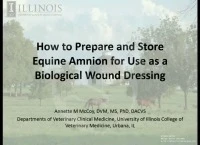 How to Prepare and Store Equine Amnion for Use as a Biological Wound Dressing  icon