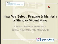 How We Select, Prepare, and Maintain a Stimulus/Mount Mare icon