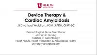 Amyloid Track: Beyond Medical Therapy: Advanced Therapies for Cardiac Amyloidosis icon