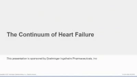 Non-CE Symposium Sponsored by Boehringer Ingelheim Pharmaceuticals Inc/Lilly USA: The Continuum of Heart Failure icon