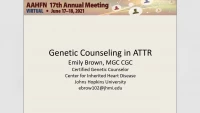 Amyloid Track: Genetic Counseling in ATTR icon