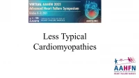 Less Typical Cardomyopathies icon