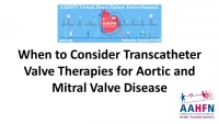 When to Consider Transcatheter Valve Therapies for Aortic and Mitral Valve Disease icon