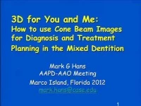 2012 Joint AAO-AAPD Conference - 3D for You and Me:  How to use Cone Beam Images for Orthodontic Diagnosis and Treatment Planning in the Mixed Dentition/The Use of the Diode Laser in Contemporary Orthodontics and Pediatric Dentistry icon