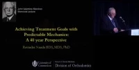 2009 Annual Session - Achieving Treatment Goals with Predictable Mechanics: A 40 Year Perspective (Mershon Lecture) icon