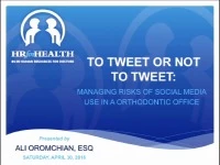 2016 AAO Annual Session - To Tweet or Not to Tweet: Managing Legal Risks of Social Media Use in an Orthodontic Practice icon