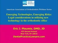 2015 AAO Webinar - Emerging Technologies, Emerging Risks: Legal Considerations in Utilizing New Technology in the Orthodontic Office icon