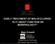 2015 AAO Annual Session - Early Treatment of Malocclusion: Is it About Function or Morphology? / Serial Extraction: Do We Do That Anymore? icon