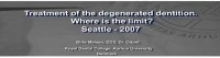 2007 Annual Session - Treatment Of The Degenerated Dentition: Where Is The Limit? icon