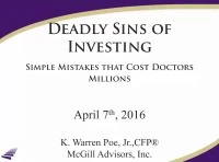 2016 AAO Webinar - Deadly Sins of Investing - Simple Mistakes that Cost Doctors Millions icon