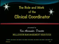 2013 Annual Session - The Role of the Clinical Coordinator icon