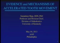 2013 Annual Session - Evidence and Mechanisms for Accelerated Tooth Movement / The Biology of Accelerated Tooth Movement - CE Credits 1.5 icon