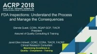 FDA Inspections: Understanding the Process and Managing the Consequences icon