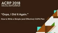 Oops, I Did It Again. How to Write a Simple (and Effective) CAPA Plan icon