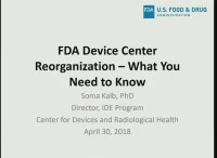 FDA Device Center Reorganization - What You Need to Know icon