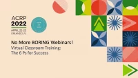 No More Boring Training Webinars-Virtual Classroom Training - The 6 Ps for Success! icon