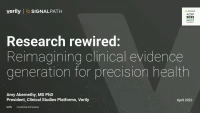 techXpo hosted by Verily: Research Rewired - Reimagining Clinical Evidence Generation for Precision Health icon