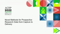 New Methods for Prospective Research Data from Capture to Delivery icon