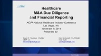 Health Care M&A Due Diligence and Financial Reporting icon