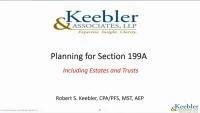 Planning for Section 199A Including Estates and Trusts icon
