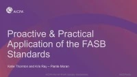 Proactive & Practical Application of the FASB Standards icon