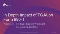 Tax Reform Impact on 990 and 990-T Reporting icon