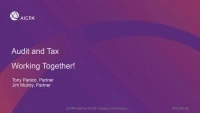 Audit/Tax: Maximizing a Symbiotic Relationship icon
