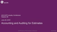 Accounting and Auditing for Estimates icon