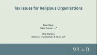 Tax Issues for Religious Organizations icon