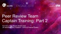 Peer Review Team Captain Training: Part II icon