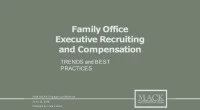 Family Office Executive Recruiting and Compensation - Trends, Challenges and Best Practices icon