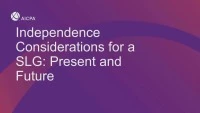 Independence Considerations for a SLG: Present and Future icon
