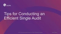 Tips for Conducting an Efficient Single Audit (Repeat of session GOV1821) icon