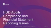 HUD Audits: Compliance and Financial Statement Reporting Issues icon