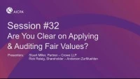 Are You Clear on Applying & Auditing Fair Value?  icon