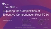 Form 990 - Exploring the Complexities of Executive Compensation Post TCJA icon