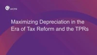 Maximizing Depreciation in the Era of Tax Reform and the TPRs icon