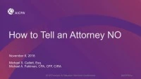 How to Tell an Attorney NO icon