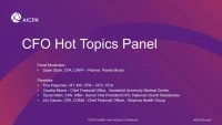 CFO Hot Topics Panel icon
