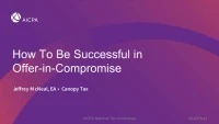 How to be Successful at Offers-in-Compromise icon