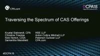 Traversing the Spectrum of CAS Offerings icon