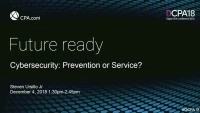 Cybersecurity: Prevention or Service? icon