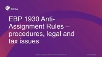 Anti-Assignment Rules - Procedures, Legal and Tax Issues icon