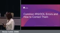 Common IRS/DOL Errors and How to Correct Them (Repeated in Session EBP1964) icon